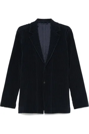 Issey Miyake Pleated Single-breasted Jacket