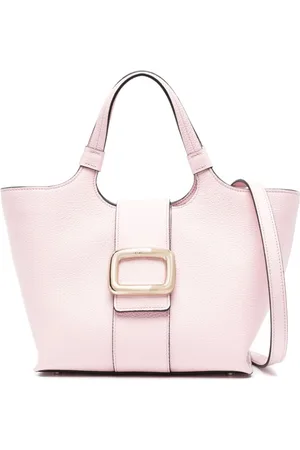 Roger Vivier Grand Vivier Choc Mini Leather Tote Bag