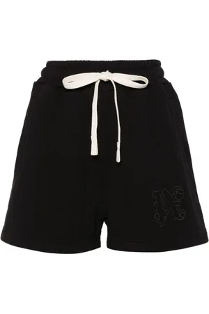 Palm Angels Logo Cotton Shorts