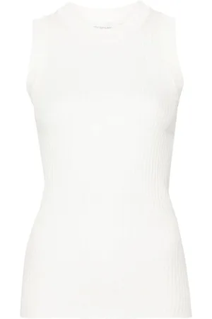 Sportmax Ribbed Cotton Tank Top