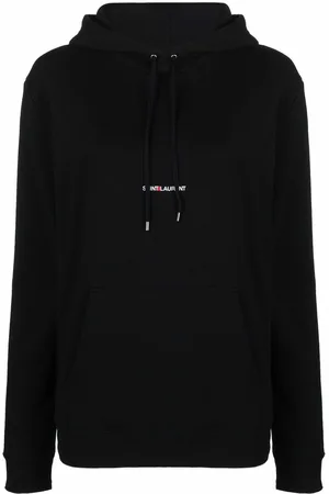 Saint Laurent Logo Cotton Hoodie