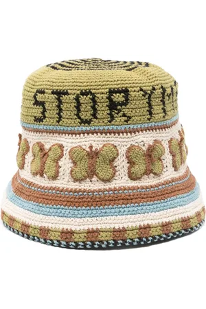 Story Mfg Hat Embroidered With Butterflies
