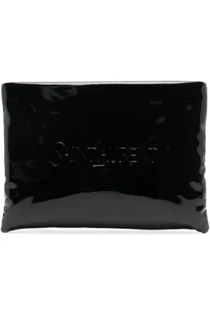 Saint Laurent Patent Canvas Pouch