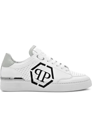 Philipp Plein Leather Sneaker With Logo