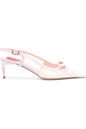 Roger Vivier Viv Canard Leather Slingback Pumps