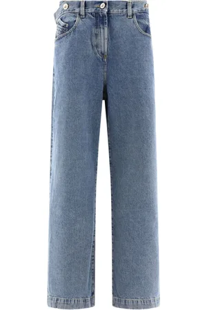 The Attico Wide-leg Denim Cotton Jeans