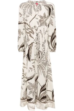 F.R.S For Restless Sleepers Printed Silk Dress