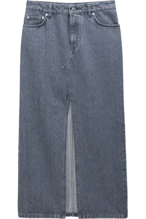 Filippa K Slit Denim Long Skirt