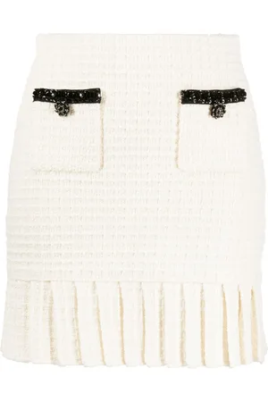 Self-Portrait Structured Knit Mini Skirt