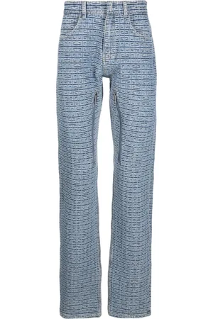 Givenchy 4g Logo Denim Cotton Jeans