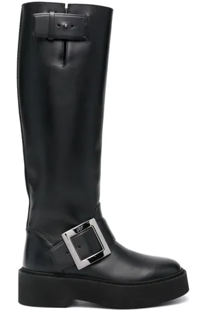 Roger Vivier Viv Rangers High Leather Boots