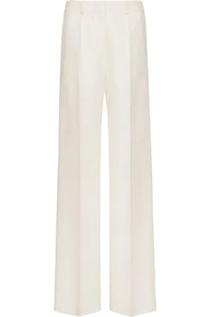 VALENTINO Toile Iconographe Wool And Silk Blend Trousers