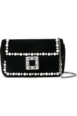 Roger Vivier Jeu De Fille Velvet Clutch