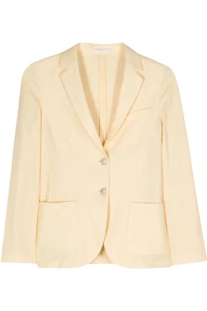 Circolo Linen And Cotton Blend Single-breasted Jacket