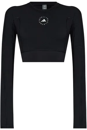 adidas Logo Long-sleeve Cropped T-shirt