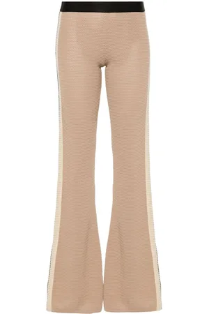 Palm Angels Logo Tape Knitted Trousers