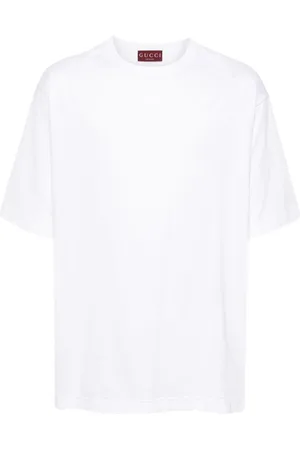 Gucci Embroidered Logo Cotton T-shirt