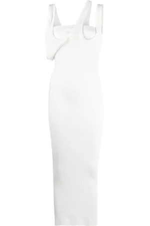 The Attico Ribbed Jersey Midi Dress - Runway