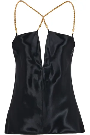 Salvatore Ferragamo Satin Sleeveless Top