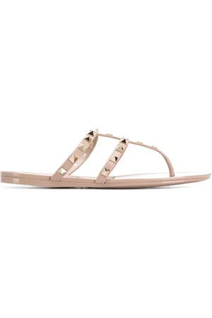 VALENTINO GARAVANI Rockstud Rubber Thong Sandals