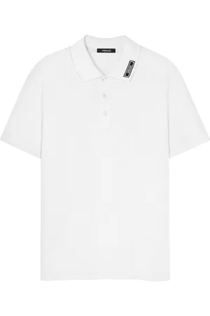 VERSACE Logo Piquet Polo Shirt