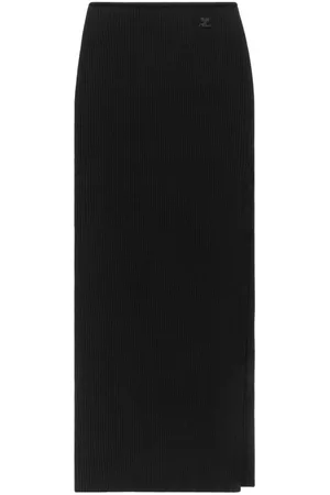 Courrèges COURRÈGES - Long Ribbed Fitted Skirt