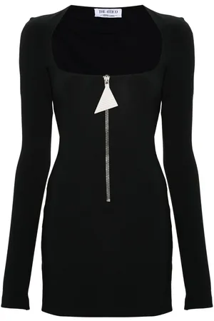 The Attico Half-zip Mini Dress