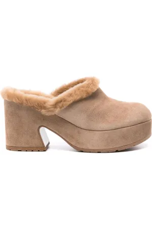Gianvito Rossi Lyss Suede Heel Mules