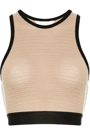 Palm Angels Knitted Cropped Top