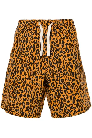 Palm Angels Linen And Cotton Blend Shorts