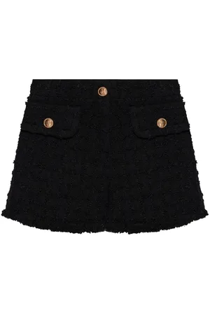 VERSACE Bouclé Tweed Shorts