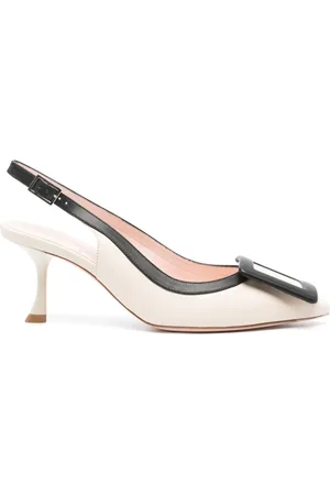 Roger Vivier Viv In The City Leather Slingback Pumps