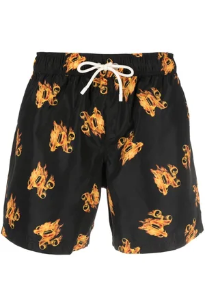 Palm Angels Swim Shorts With Logo