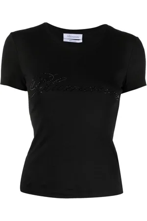 BLUMARINE Logo Cotton T-shirt