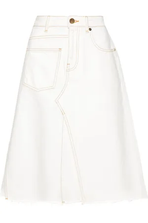 Tory Burch Denim Midi Skirt