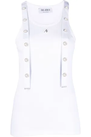 The Attico Ribbed Cotton Tank Top