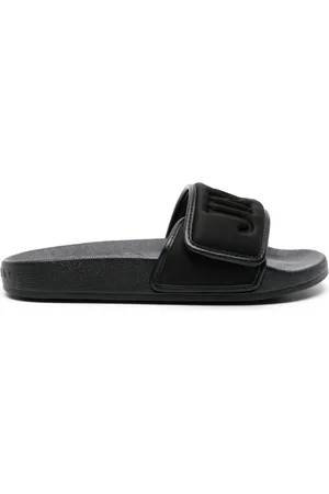 Jimmy Choo Fitz/f Leather Pool Slippers