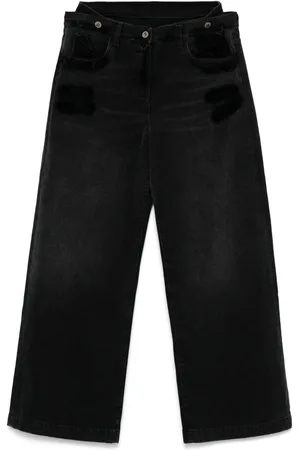 The Attico Wide-leg Denim Jeans