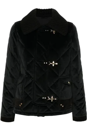 FAY 3ganci Quilted Velvet Jacket