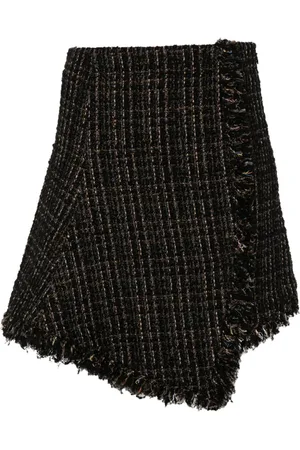 SACAI Tweed Wool Mini Skirt