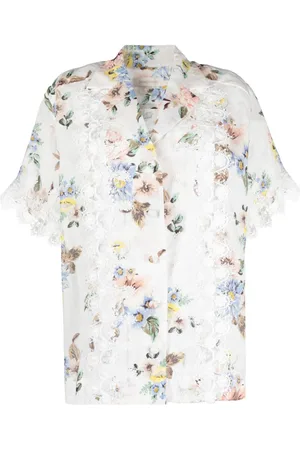 ZIMMERMANN Lace Trimmed Oversized Shirt