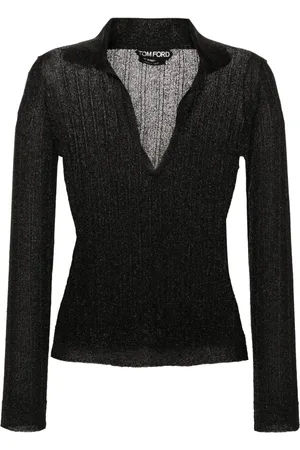 Tom Ford Ribbed Lurex Polo Shirt