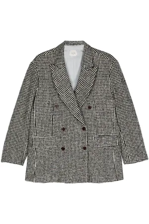ALYSI Wool Blend Double-breasted Coat