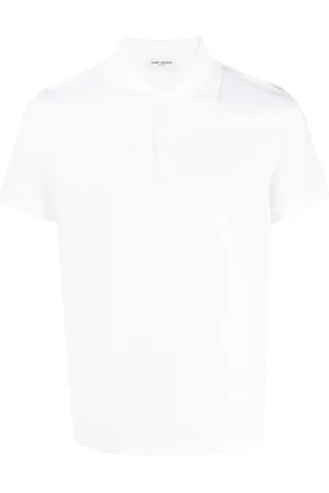 Saint Laurent Monogram Cotton Piqué Polo Shirt