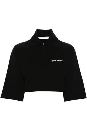 Palm Angels Logo Cropped Polo Shirt