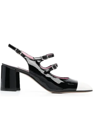 Carel Papaya Patent Leather Slingback Pumps
