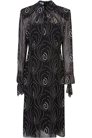 Prada Printed Silk Blend Dress