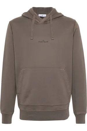 Stone Island Logo Cotton Hoodie