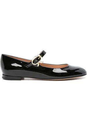 Gianvito Rossi Mary Ribbon 05 Patent Leather Ballet Flats