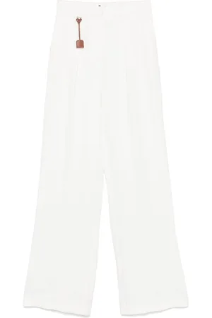 Elisabetta Franchi Linen Blend Trousers
